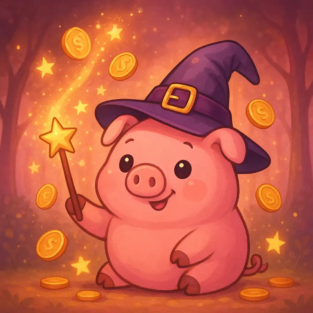 Piggy Prizes Wand of Riches slot game